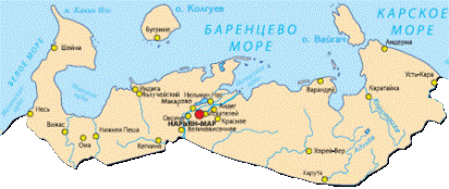 Карта НАО